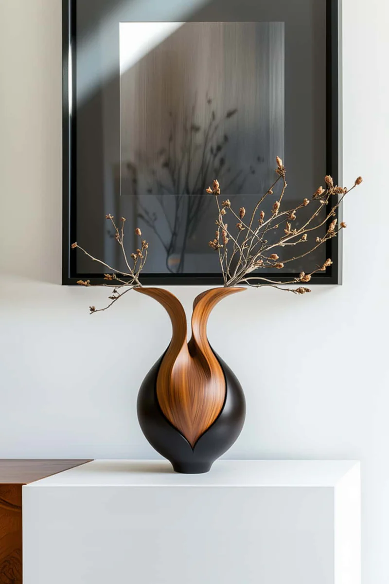 Harmony Wooden Decorative Vase