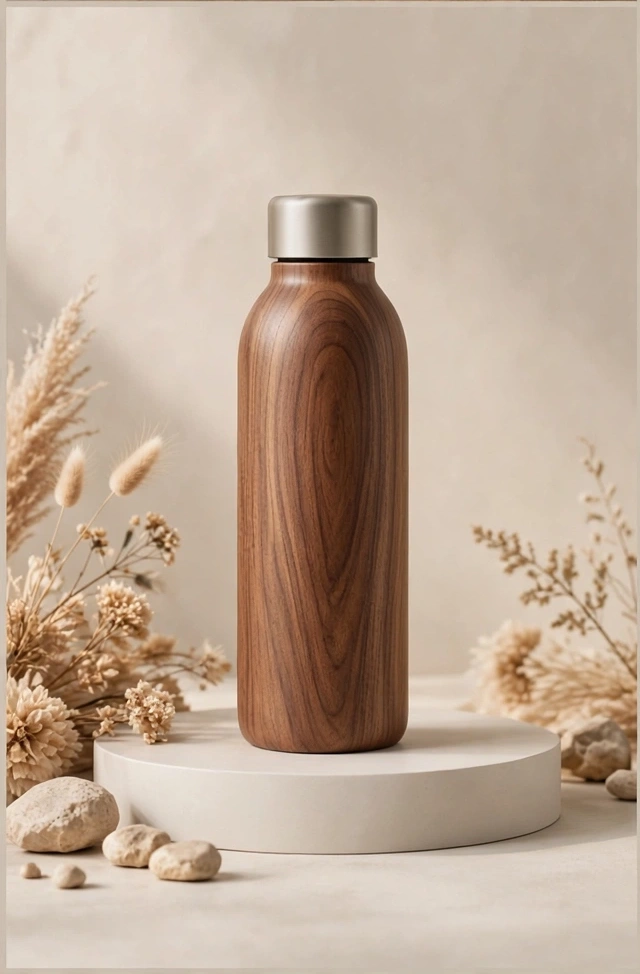 Eco Wooden Water Bottle