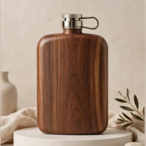 Premium Wooden Flask Bottle