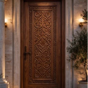 Classic Teak Wooden Door